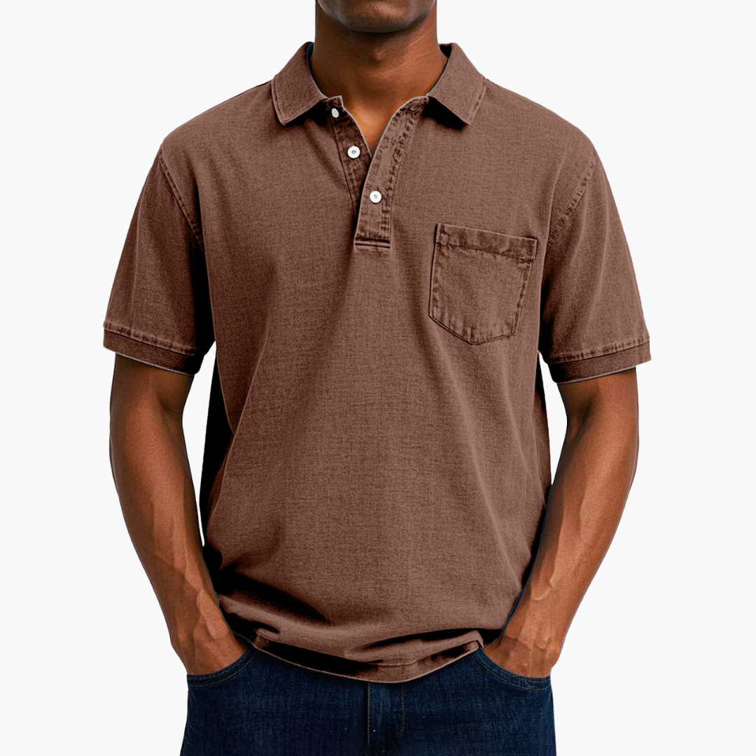 Troy | Classic Denim Polo Shirt