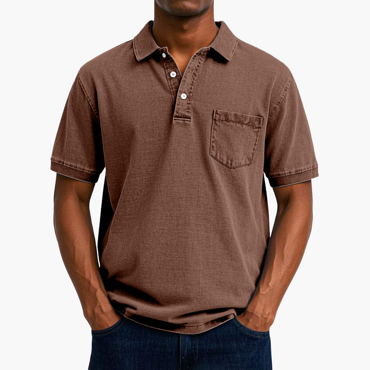 Troy | Classic Denim Polo Shirt