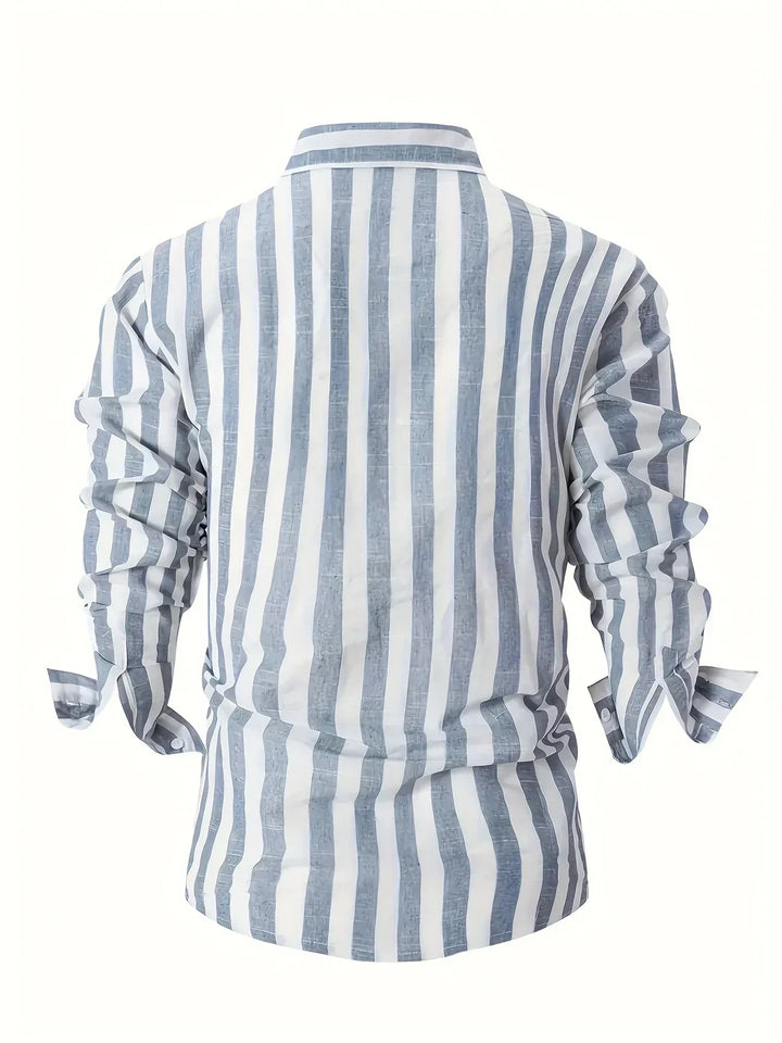 Douglas | Vertical Stripe Button Shirt