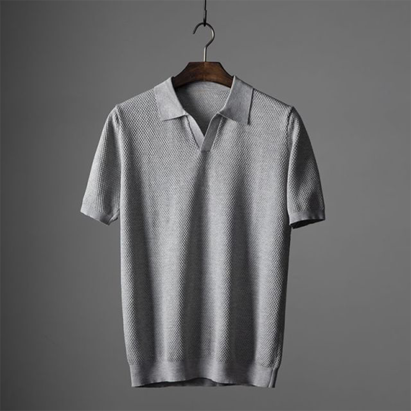 Martin | Textured Knit Polo Shirt