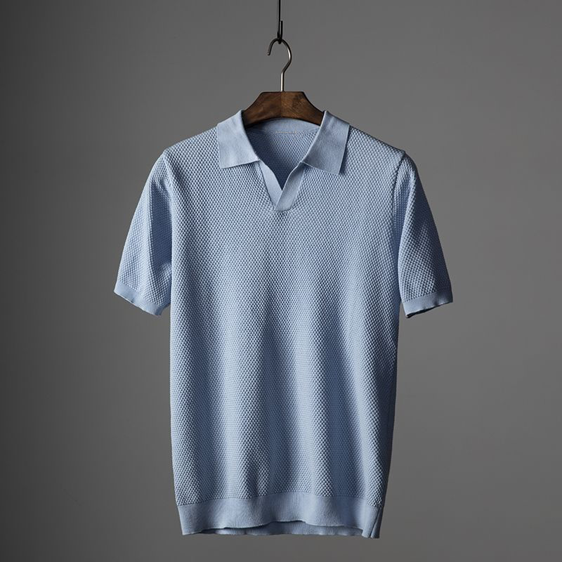 Martin | Textured Knit Polo Shirt