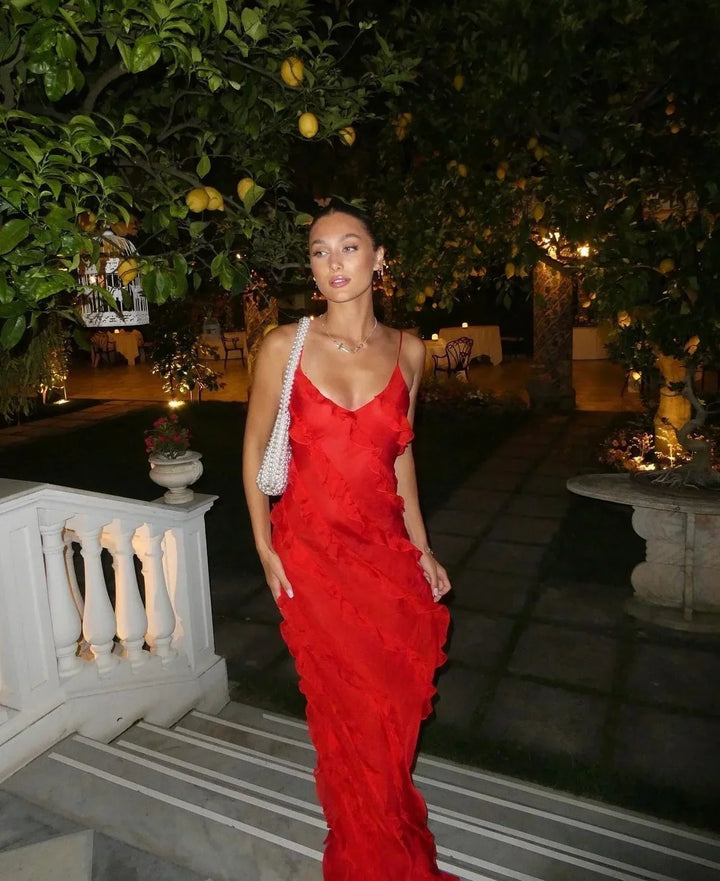 Vivienne | Ruffled Evening Gown