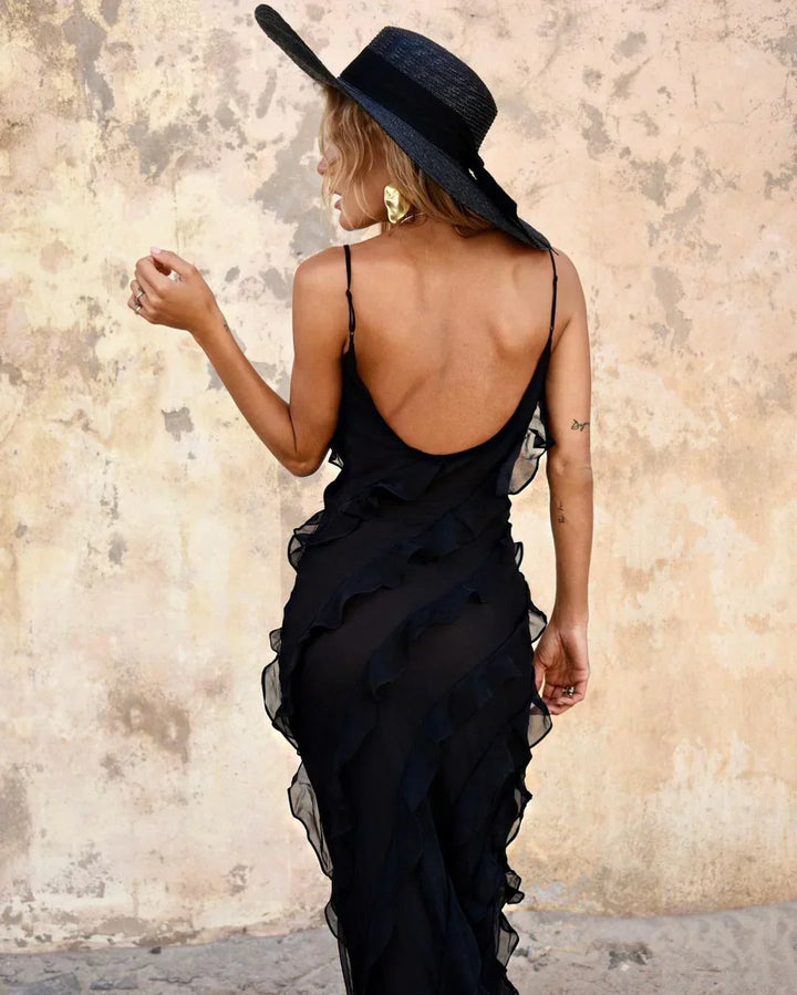 Vivienne | Ruffled Evening Gown