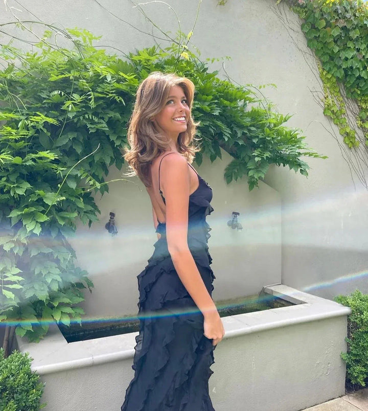 Vivienne | Ruffled Evening Gown