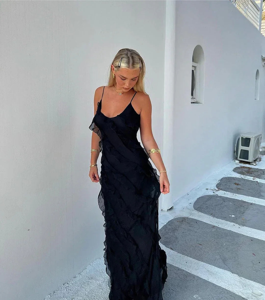 Vivienne | Ruffled Evening Gown