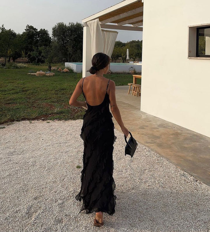 Vivienne | Ruffled Evening Gown