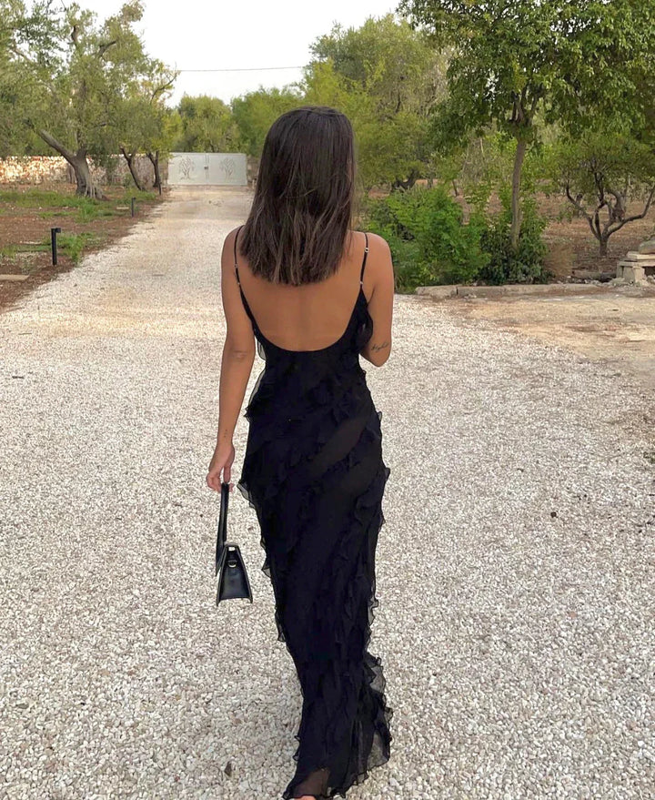 Vivienne | Ruffled Evening Gown