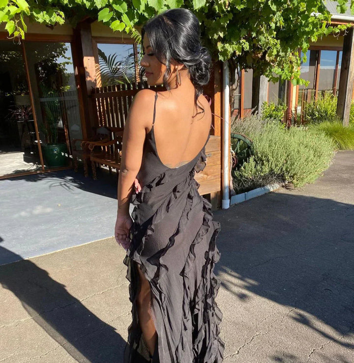 Vivienne | Ruffled Evening Gown