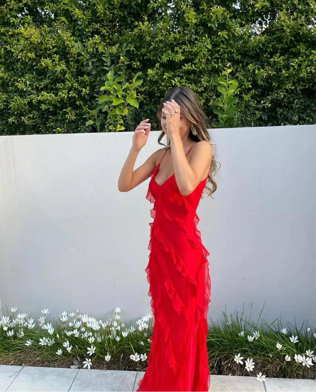 Vivienne | Ruffled Evening Gown