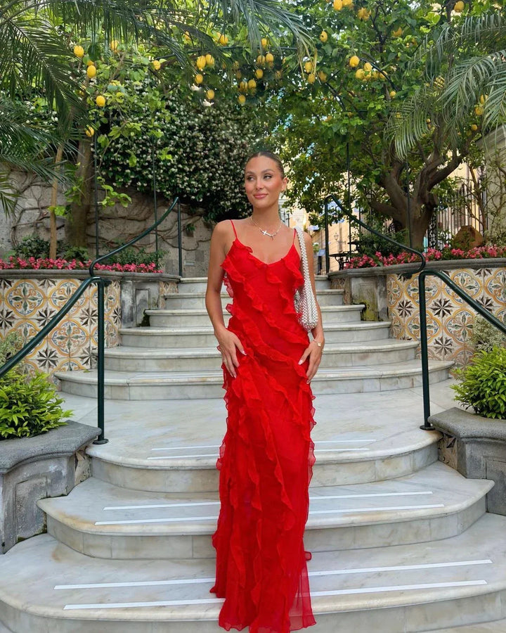 Vivienne | Ruffled Evening Gown