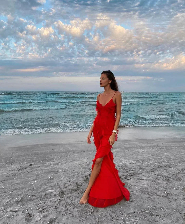 Vivienne | Ruffled Evening Gown