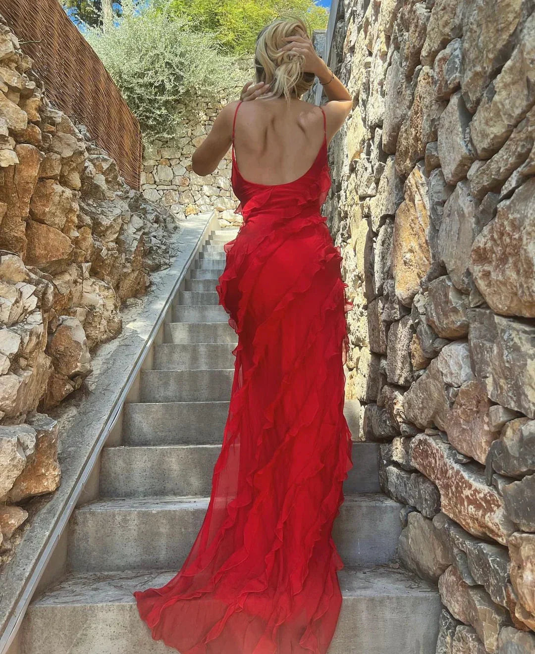 Vivienne | Ruffled Evening Gown