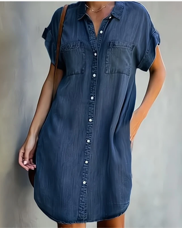 Marlene | Relaxed Denim Shirt Dress