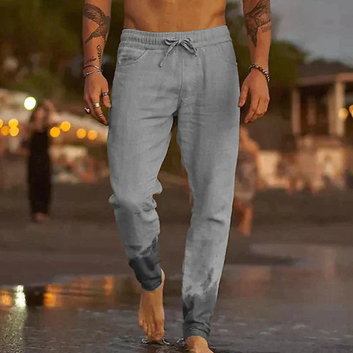 Edward | Relaxed Beach Linen Joggers