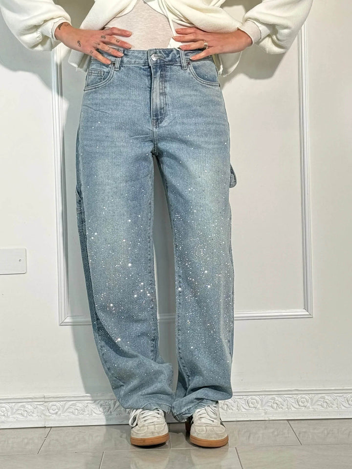 Nina | Sparkle Detail Denim Jeans