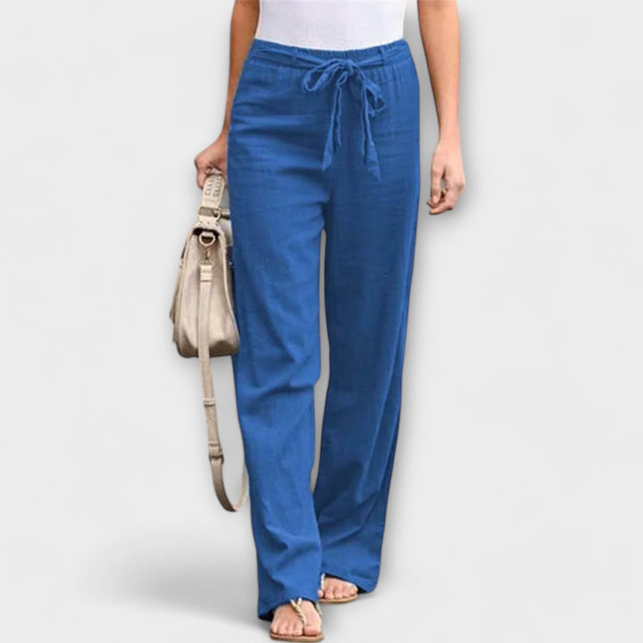 Marcia | Tie-Waist Linen Trousers