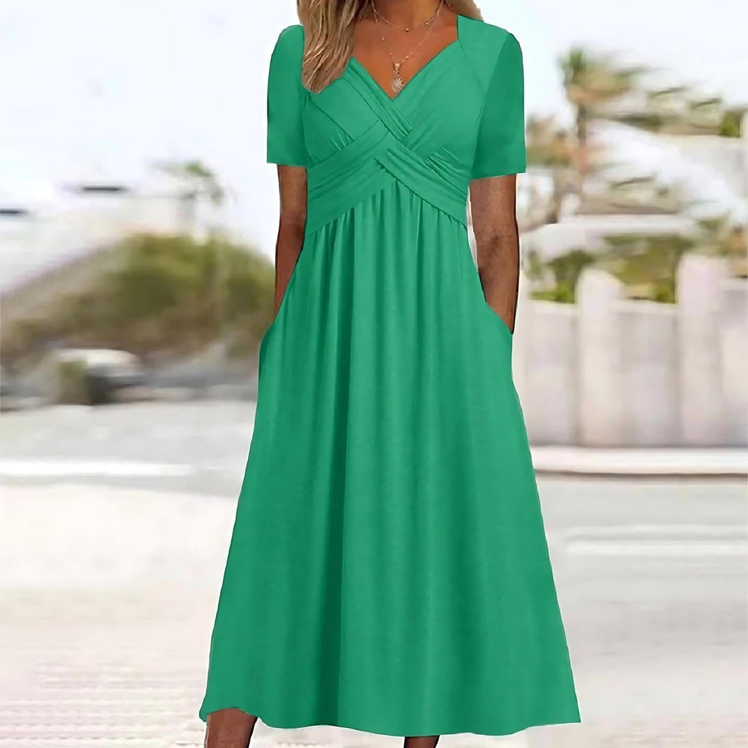 Sabrina | Empire-Waist Midi Dress