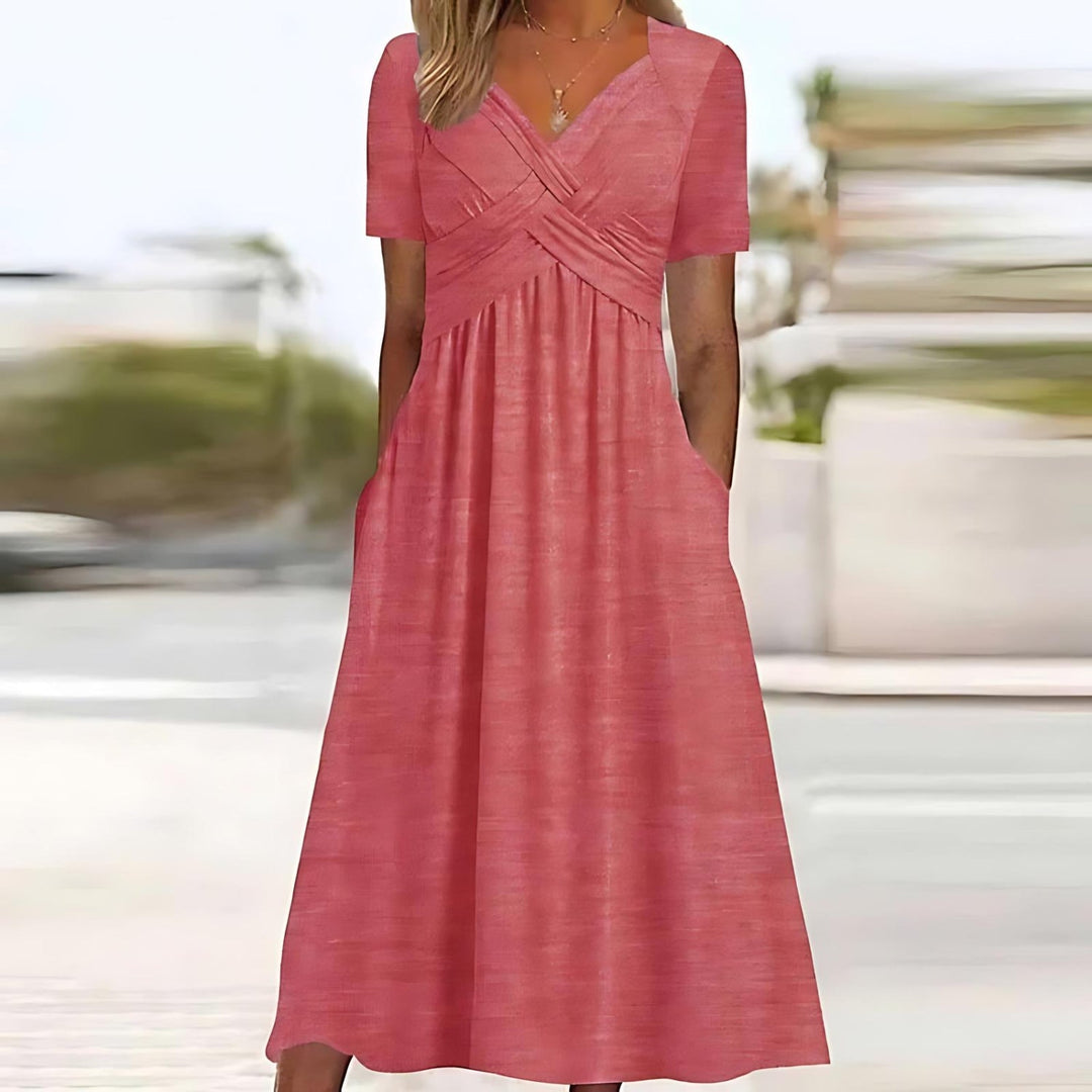 Sabrina | Empire-Waist Midi Dress