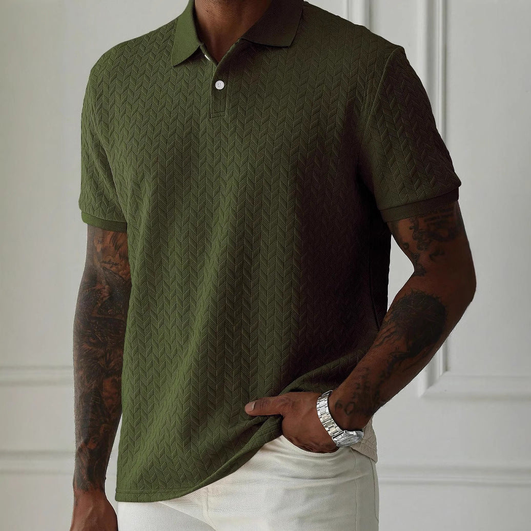Lionel | Textured Knit Polo