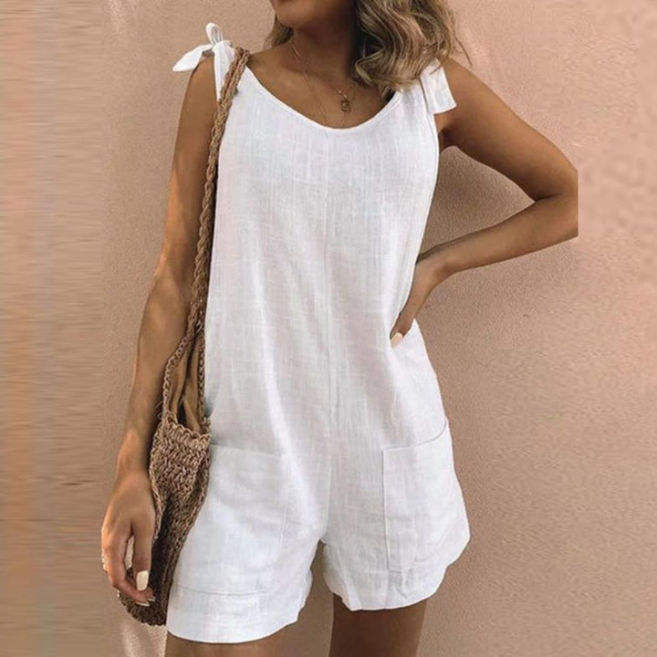 Una | Tie-Strap Pocket Playsuit