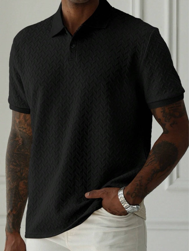 Lionel | Textured Knit Polo