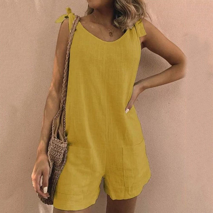 Una | Tie-Strap Pocket Playsuit
