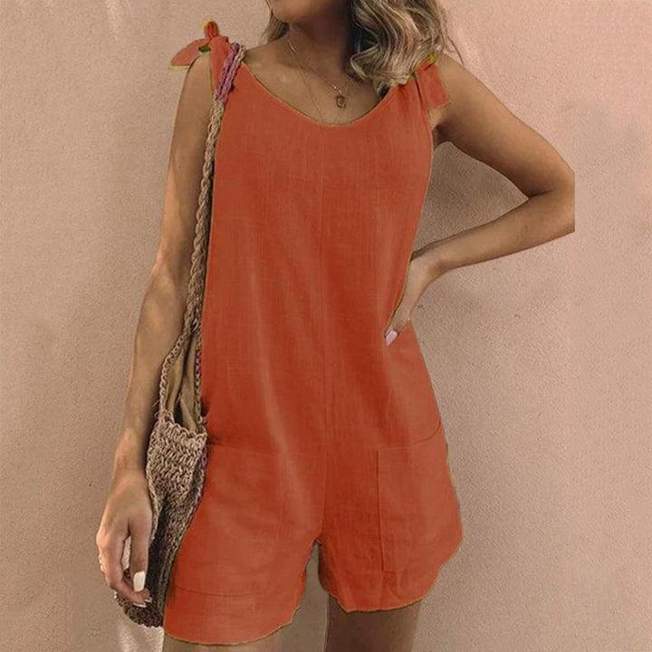 Una | Tie-Strap Pocket Playsuit