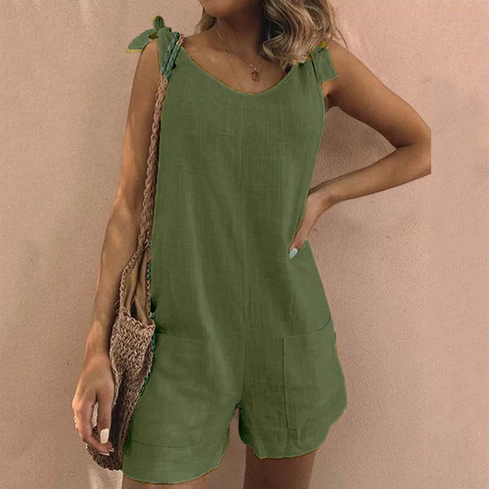 Una | Tie-Strap Pocket Playsuit