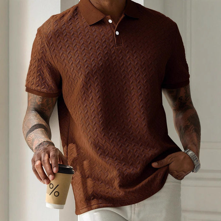 Lionel | Textured Knit Polo