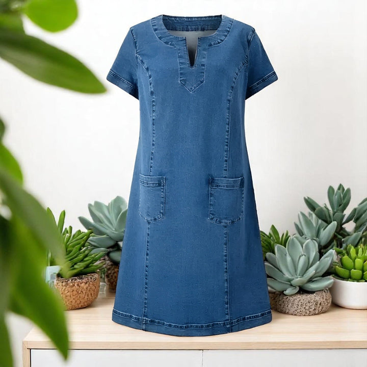 Marla | Casual Pocket Denim Dress
