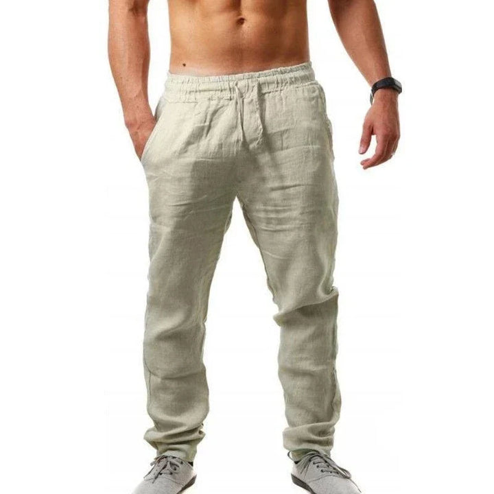 Malcolm | Drawstring Linen Trousers