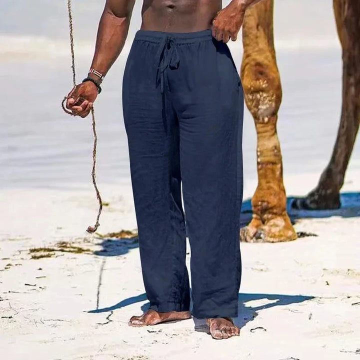 Malcolm | Drawstring Linen Trousers