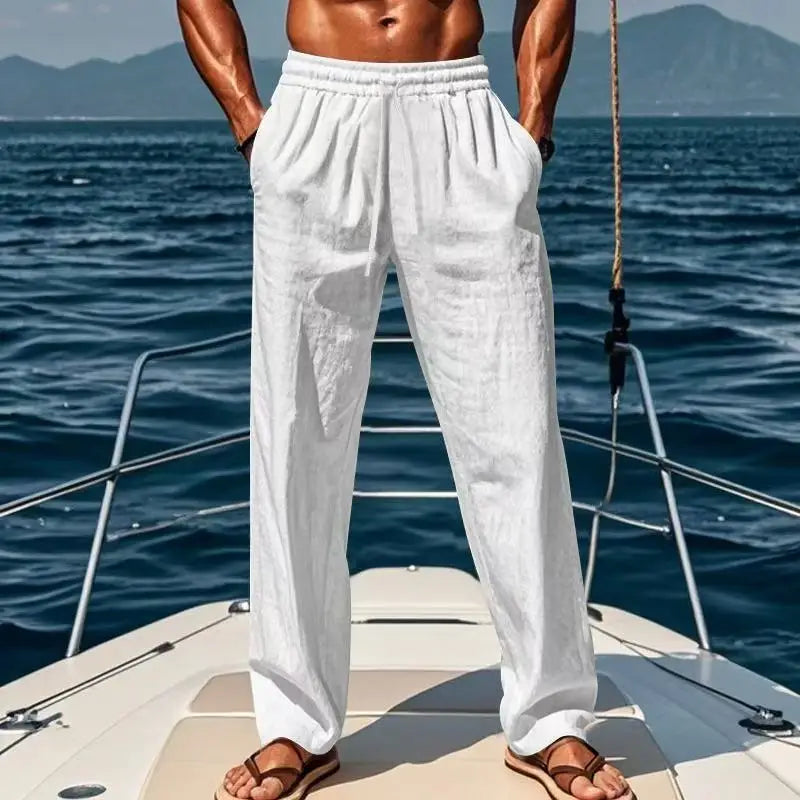 Geoffrey | Relaxed Linen Trousers
