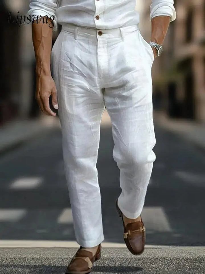 Edmund | Tailored Linen Trousers