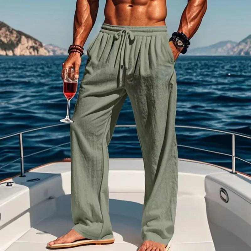 Geoffrey | Relaxed Linen Trousers