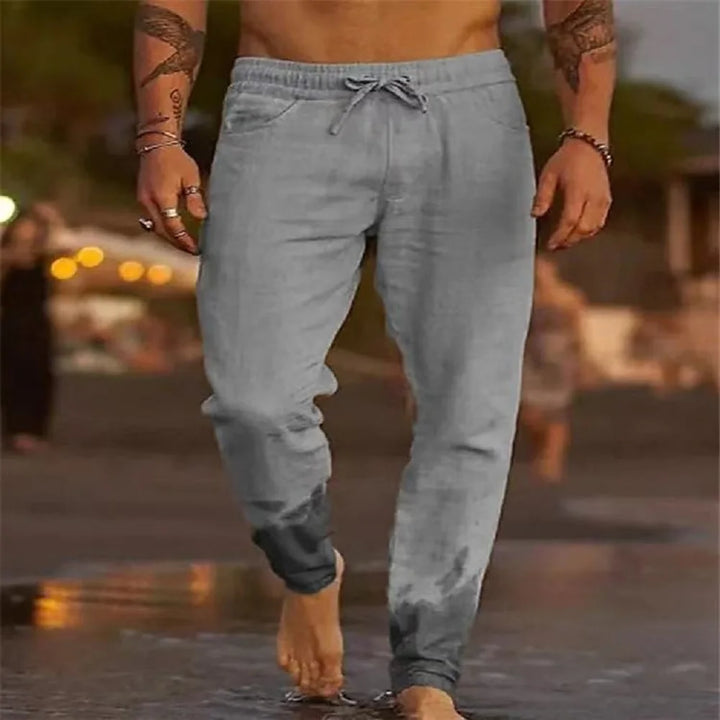 Luca | Tapered Linen Joggers