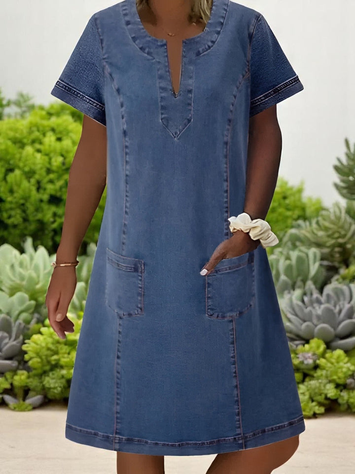 Marla | Casual Pocket Denim Dress