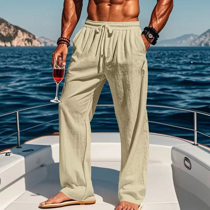 Geoffrey | Relaxed Linen Trousers