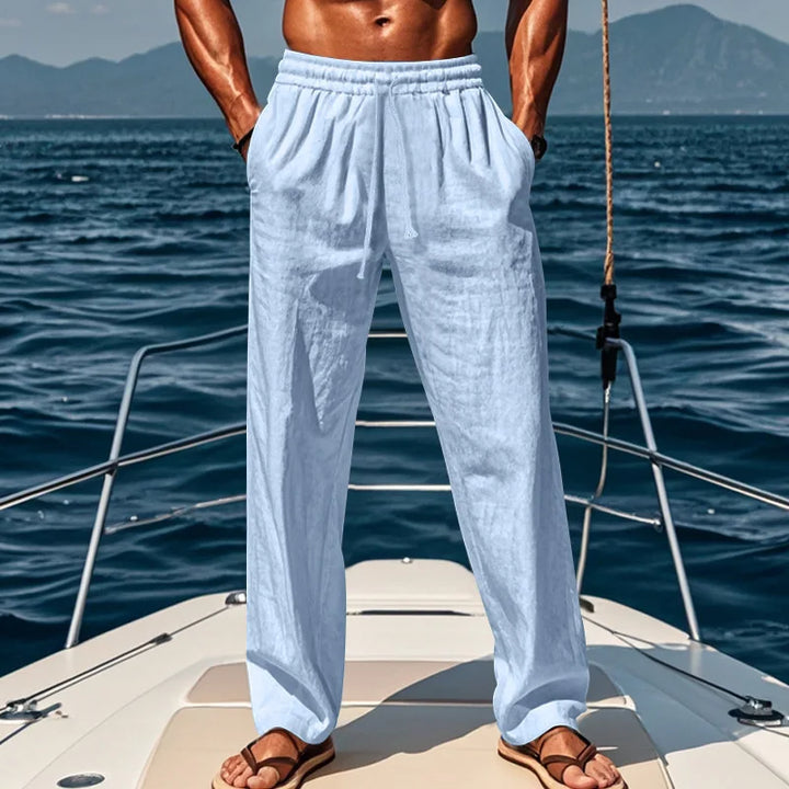 Geoffrey | Relaxed Linen Trousers