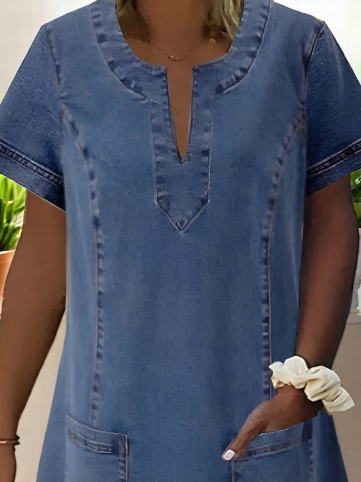 Marla | Casual Pocket Denim Dress