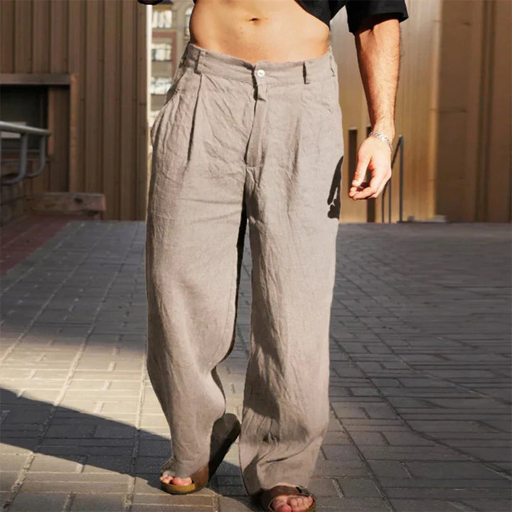 Edward | PREMIUM WIDE-LEG LINEN PANTS