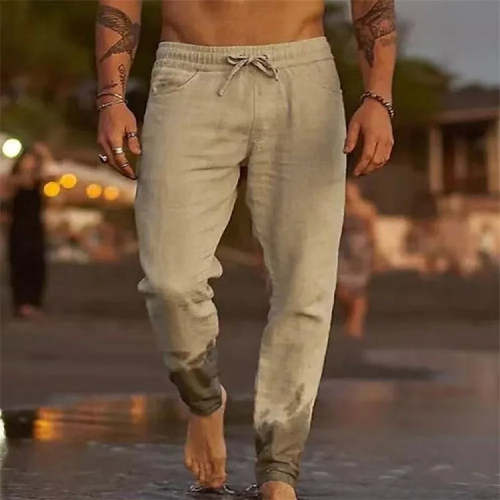 Luca | Tapered Linen Joggers