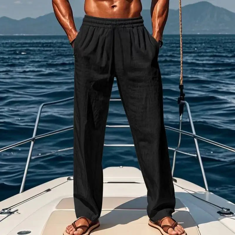Geoffrey | Relaxed Linen Trousers