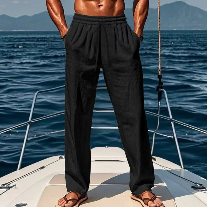 Geoffrey | Relaxed Linen Trousers