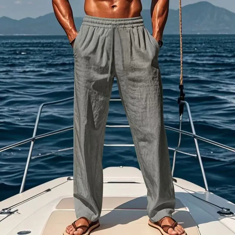 Geoffrey | Relaxed Linen Trousers