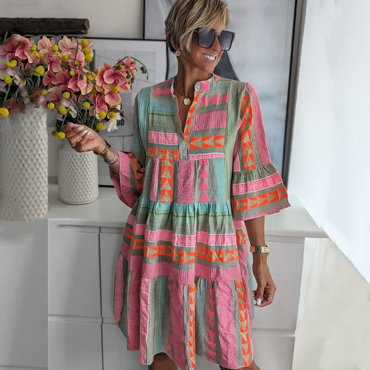 Ayla | Bohemian Tiered Tunic Dress