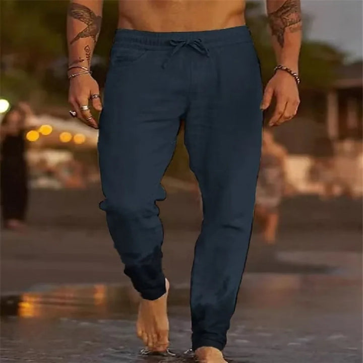 Luca | Tapered Linen Joggers