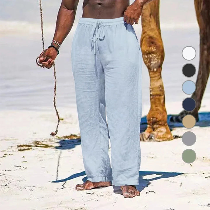 Malcolm | Drawstring Linen Trousers