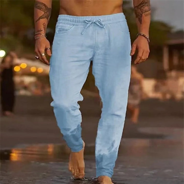 Luca | Tapered Linen Joggers
