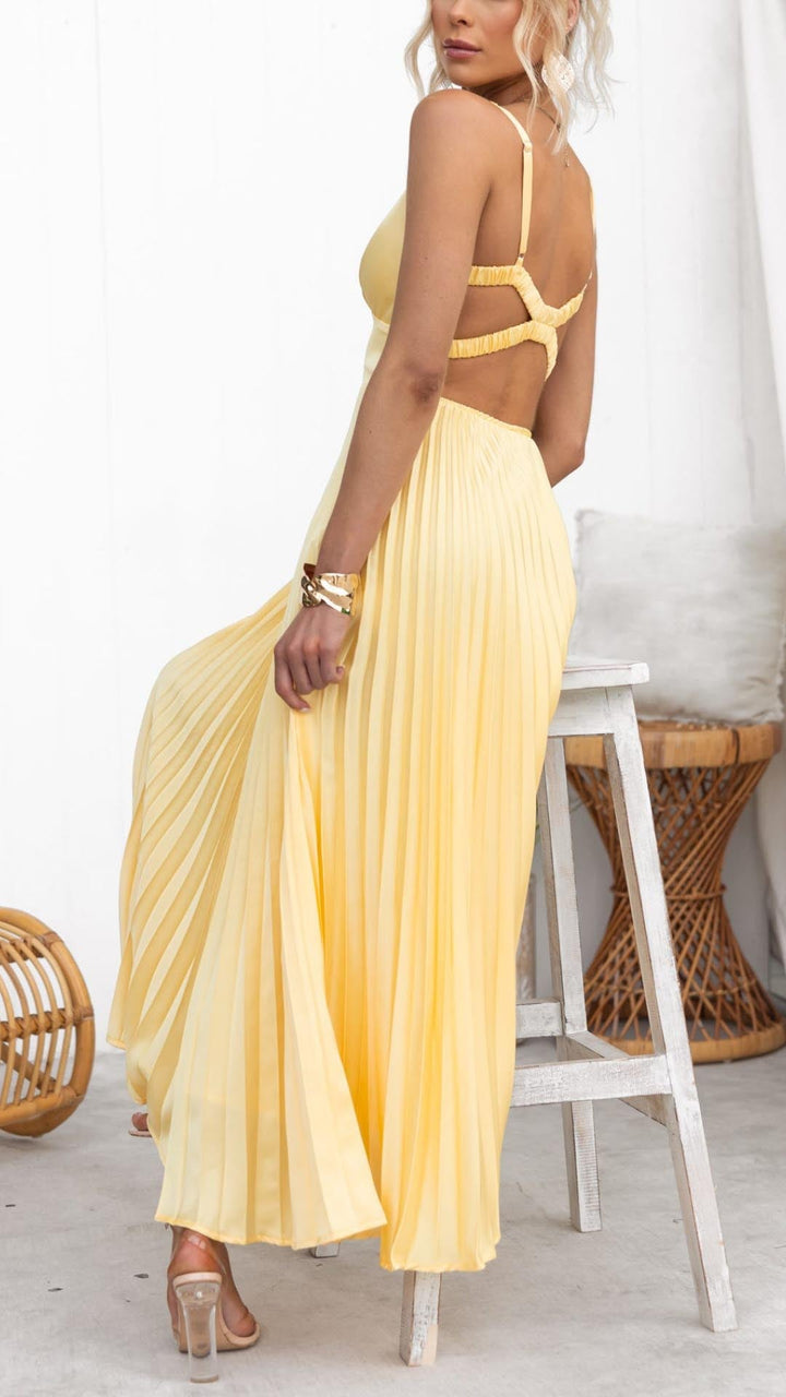 Liana | Pleated Midi Sundress